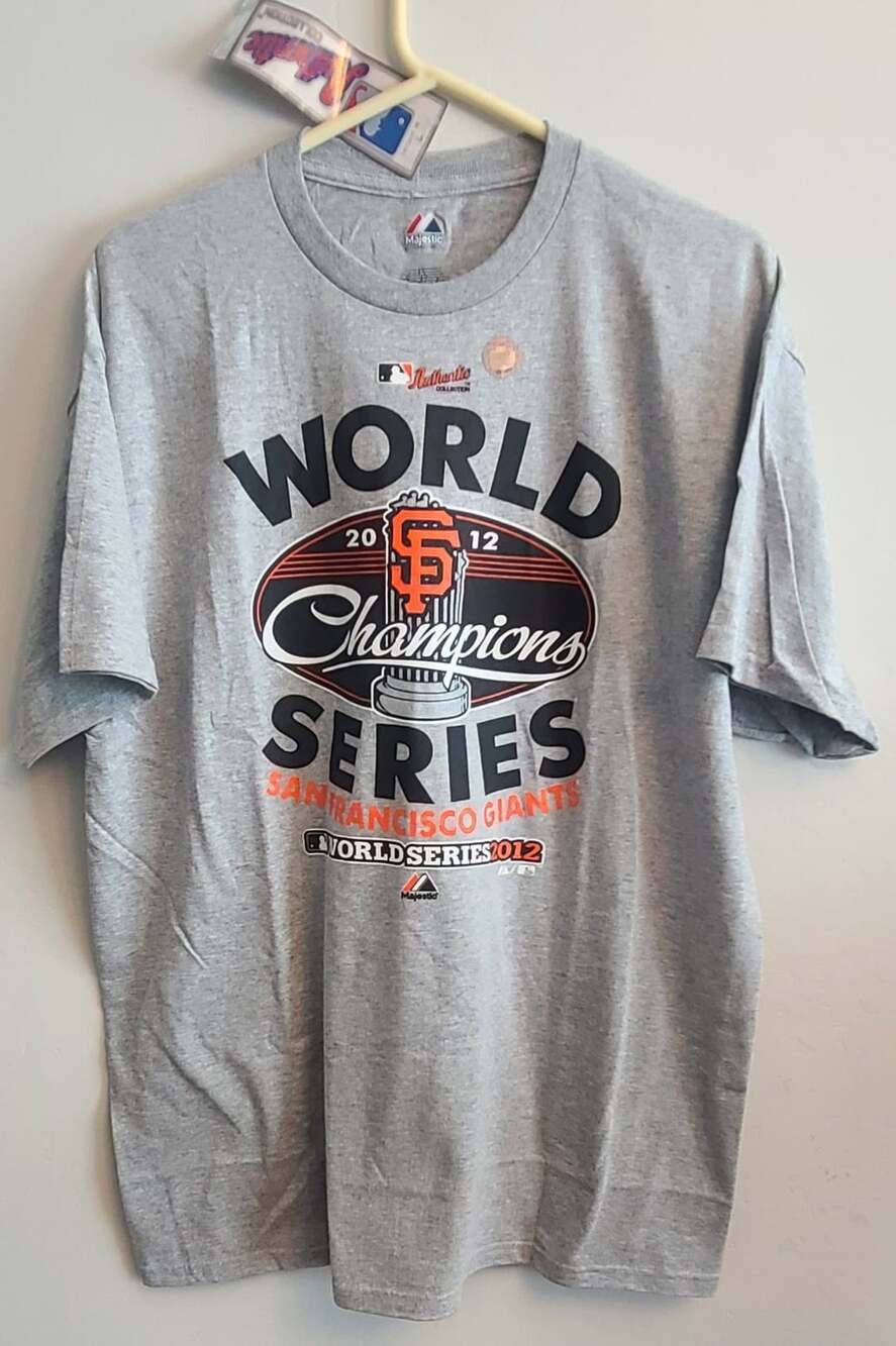 Majestic San Francisco Giants 2012 World Series Champions T-Shirt Size XL NWT